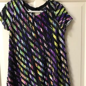 Ali Miles multi colored striped top size S